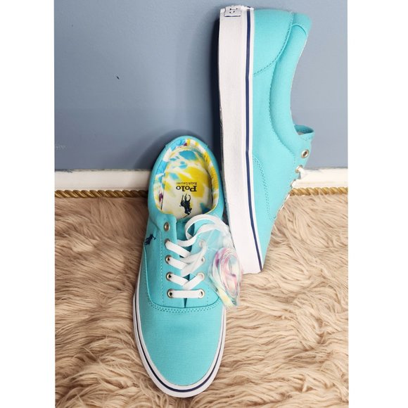 NWOB RALPH LAUREN POLO KEATON CANVAS SNEAKER -VARIETY SIZES - Picture 2 of 9